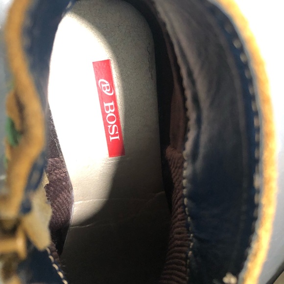 Bosi Yellow leather/suede boots - Picture 5 of 5